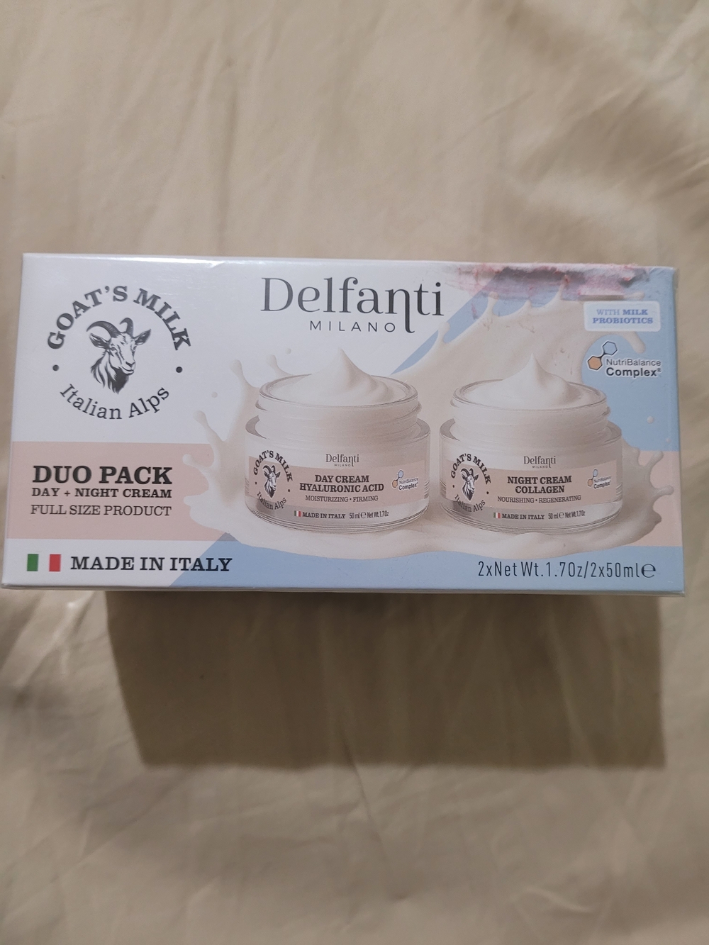Goat's Milk Day & Night Cream Duo Pack - White